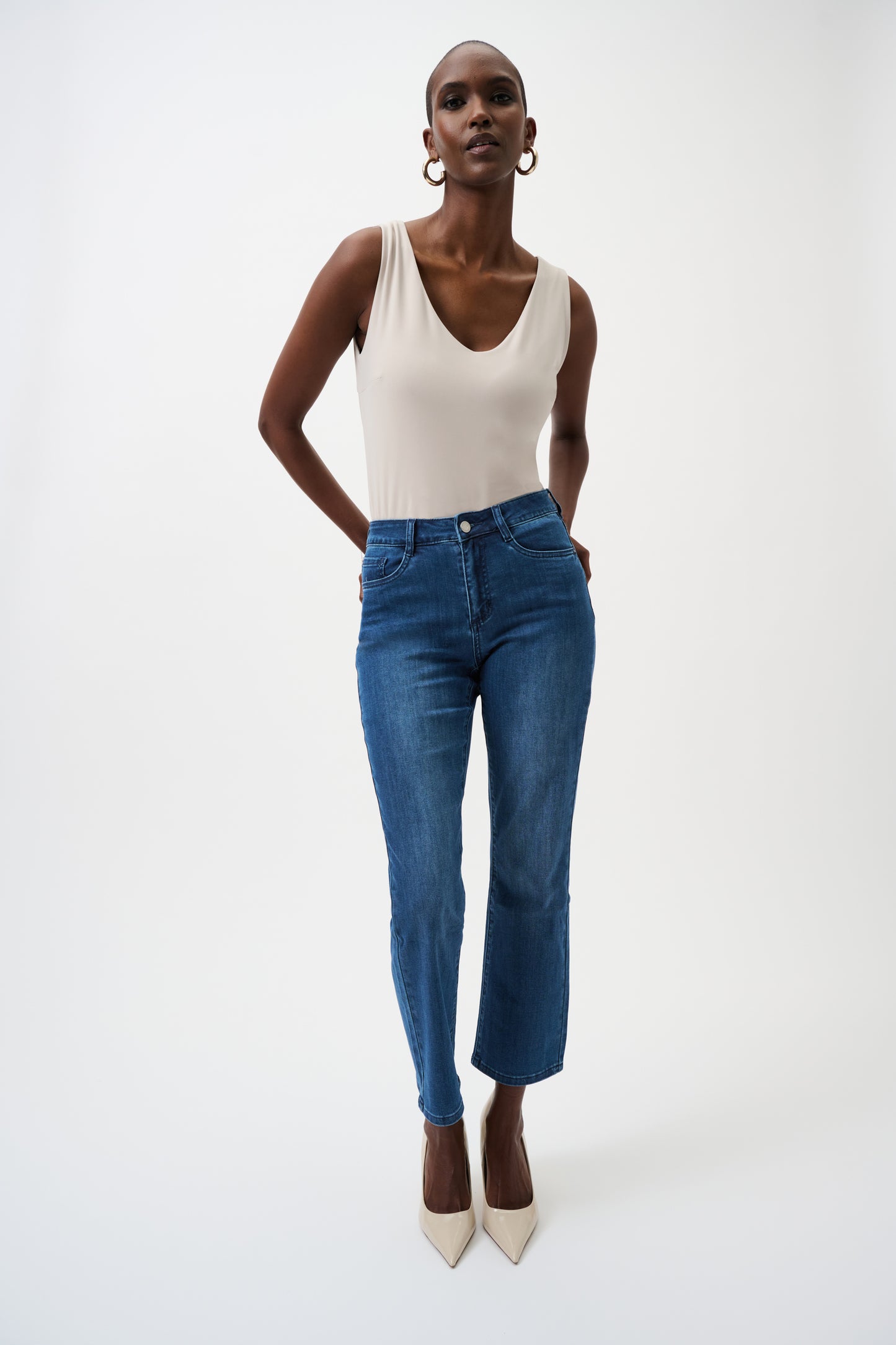 Joseph Ribkoff Margot Jeans-Denim Medium Blue