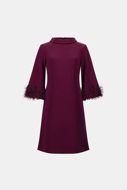 Joseph Ribkoff Silky Knit A-Line Dress Elderberry