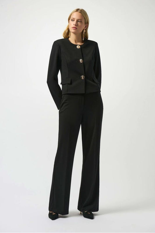 Joseph Ribkoff Crepe Wide Leg Pant