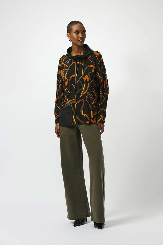 Joseph Ribkoff Abstract Print Top