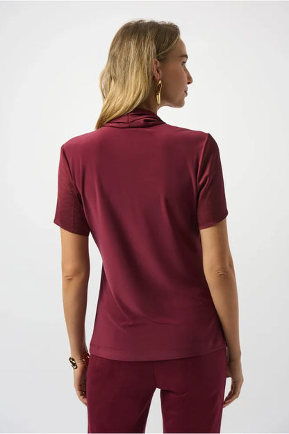 Joseph Ribkoff Recycled Satin Wrap Top