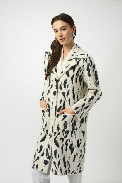 Joseph Ribkoff Feather Yarn Coat