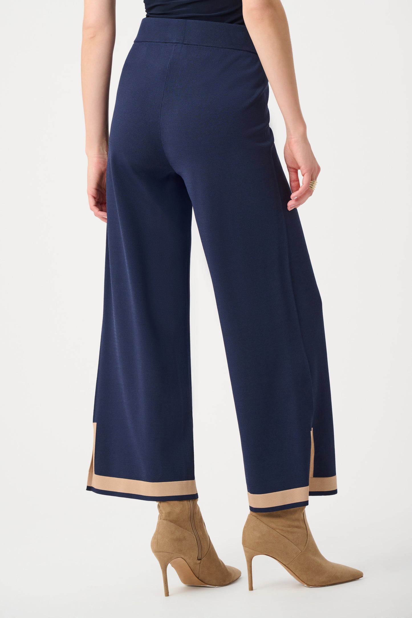 Joseph Ribkoff Colour Block Culottes Indigo/Camel