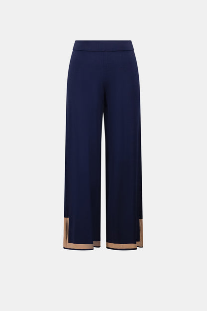 Joseph Ribkoff Colour Block Culottes Indigo/Camel
