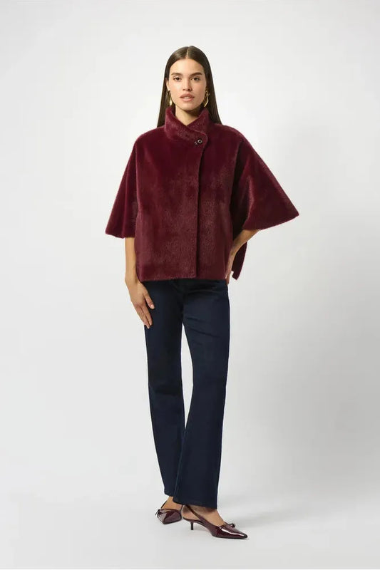 Joseph Ribkoff Fur Suede Jacket