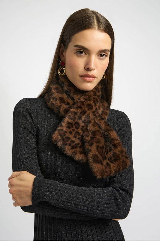 Joseph Ribkoff Faux Leopard Scarf