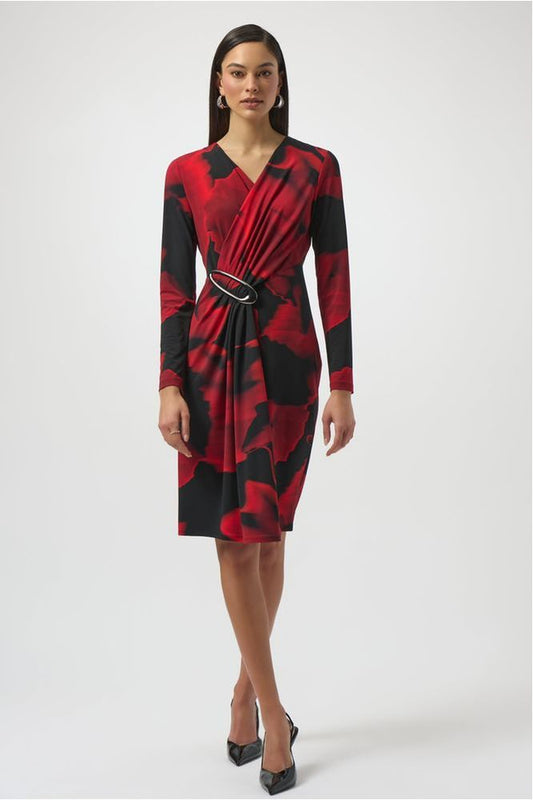 Joseph Ribkoff Abstract Wrap Dress