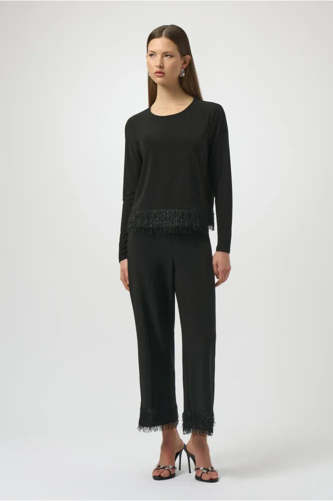Joseph Ribkoff  Black Silky Knit Top