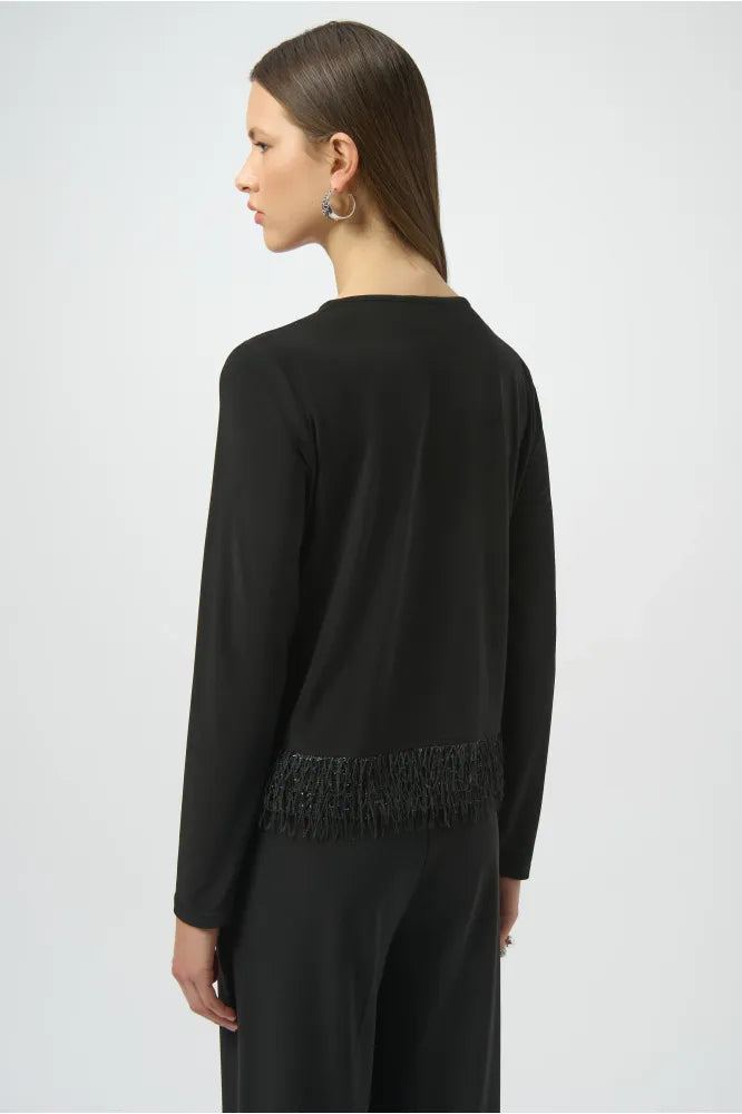 Joseph Ribkoff  Black Silky Knit Top
