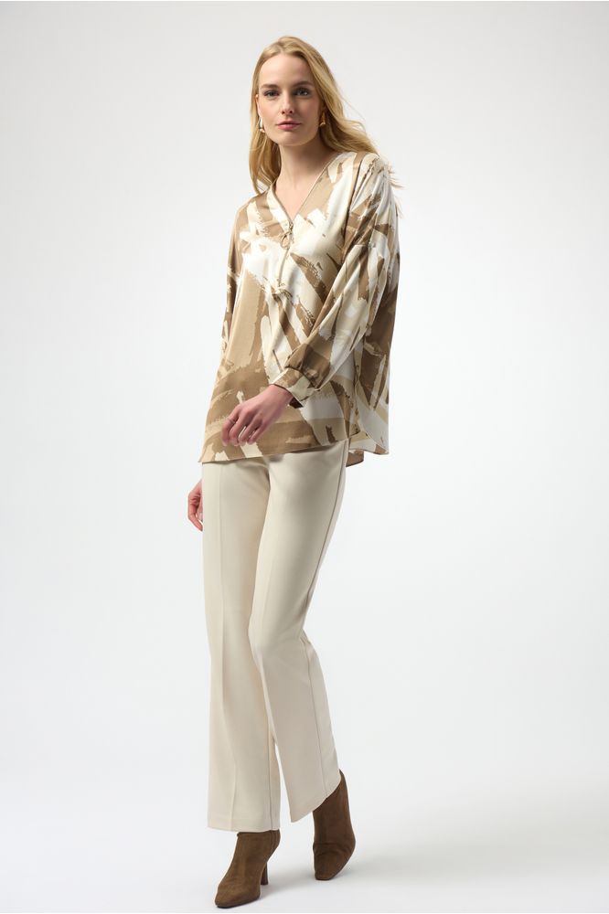 Joseph Ribkoff Satin Abstract Tunic