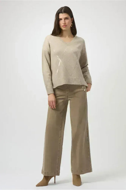 Joseph Ribkoff Classic Wide Leg Fawn