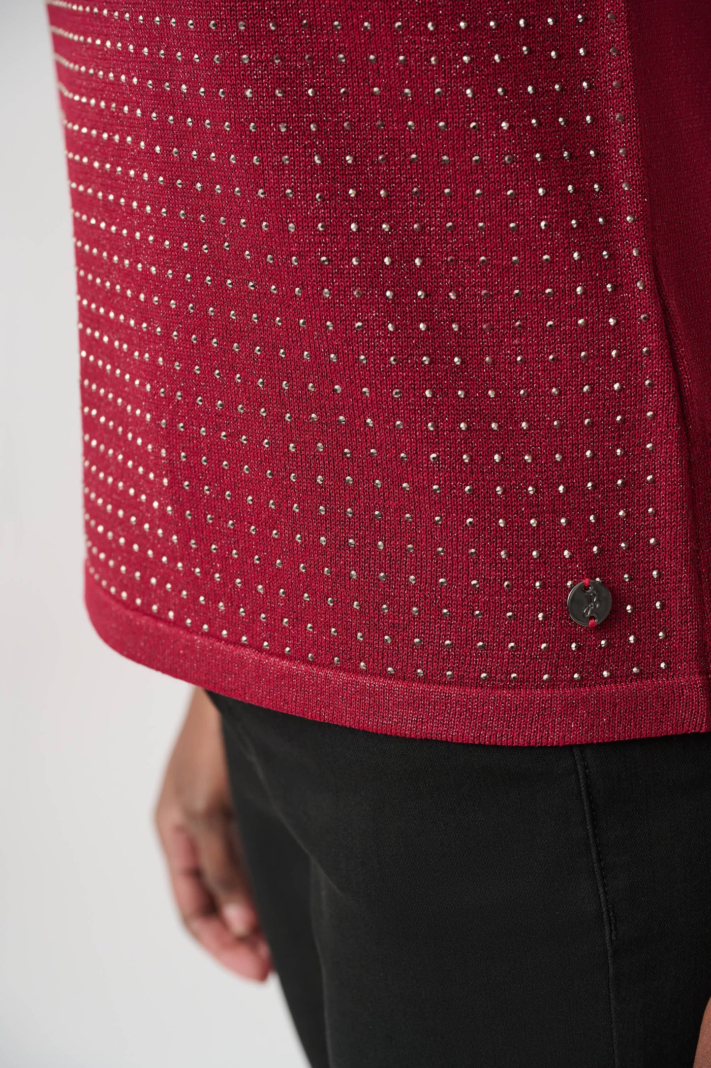 Joseph Ribkoff Embellished Sleeveless Pullover Deep Cherry