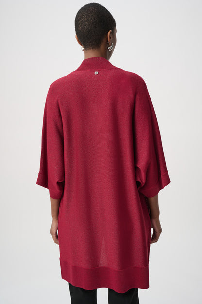 Joseph Ribkoff Knit Cover Up- Deep Cherry