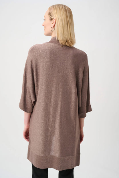 Joseph Ribkoff Knit Cover Up- Mink/Gold