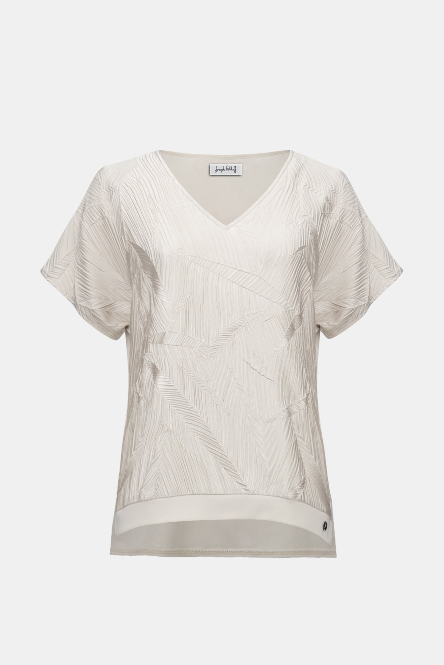 Joseph Ribkoff Pleated Boxy Top Moonstone