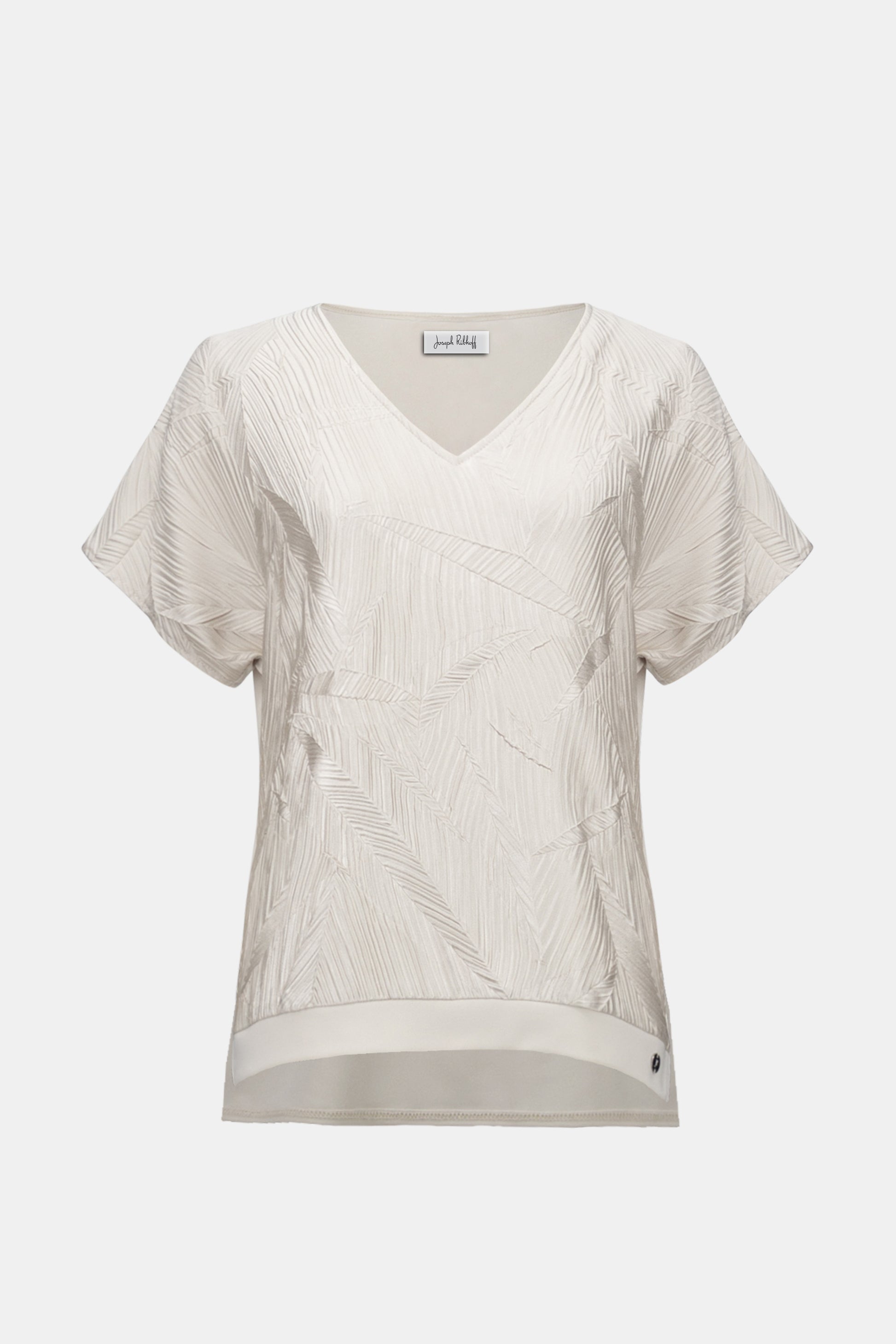 Joseph Ribkoff Pleated Boxy Top Moonstone