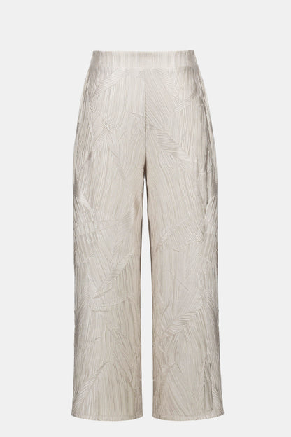 Joseph Ribkoff Pleated Satin Culotte Moonstone