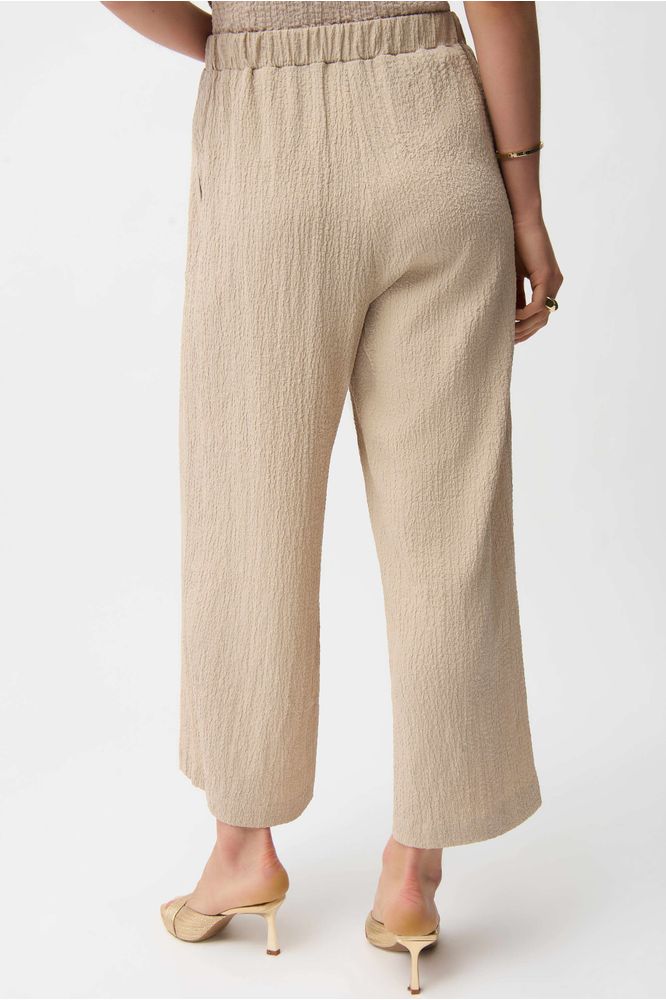 Joseph Ribkoff Seersucker Pull-On Trouser Parchment