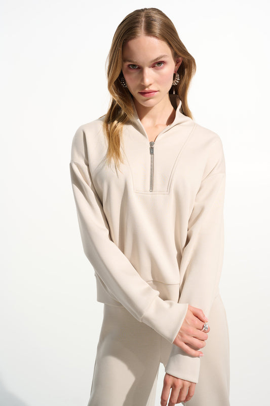 Joseph Ribkoff Boxy Sweatshirt Moonstone
