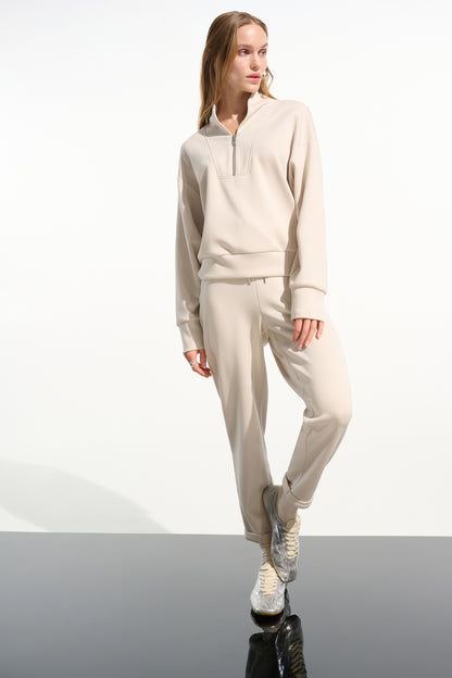 Joseph Ribkoff Boxy Sweatshirt Moonstone