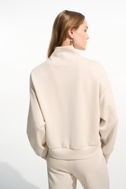 Joseph Ribkoff Boxy Sweatshirt Moonstone