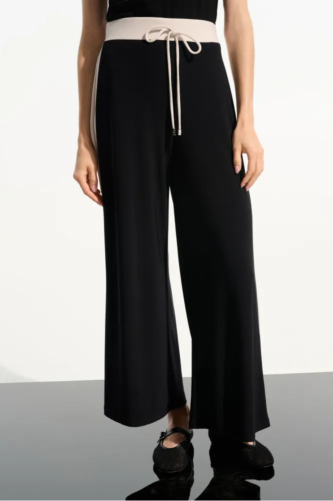 Joseph Ribkoff Block Pull-On Trousers Black/Moonstone