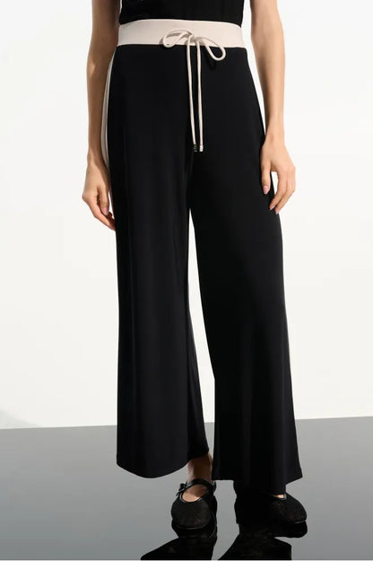 Joseph Ribkoff Block Pull-On Trousers Black/Moonstone