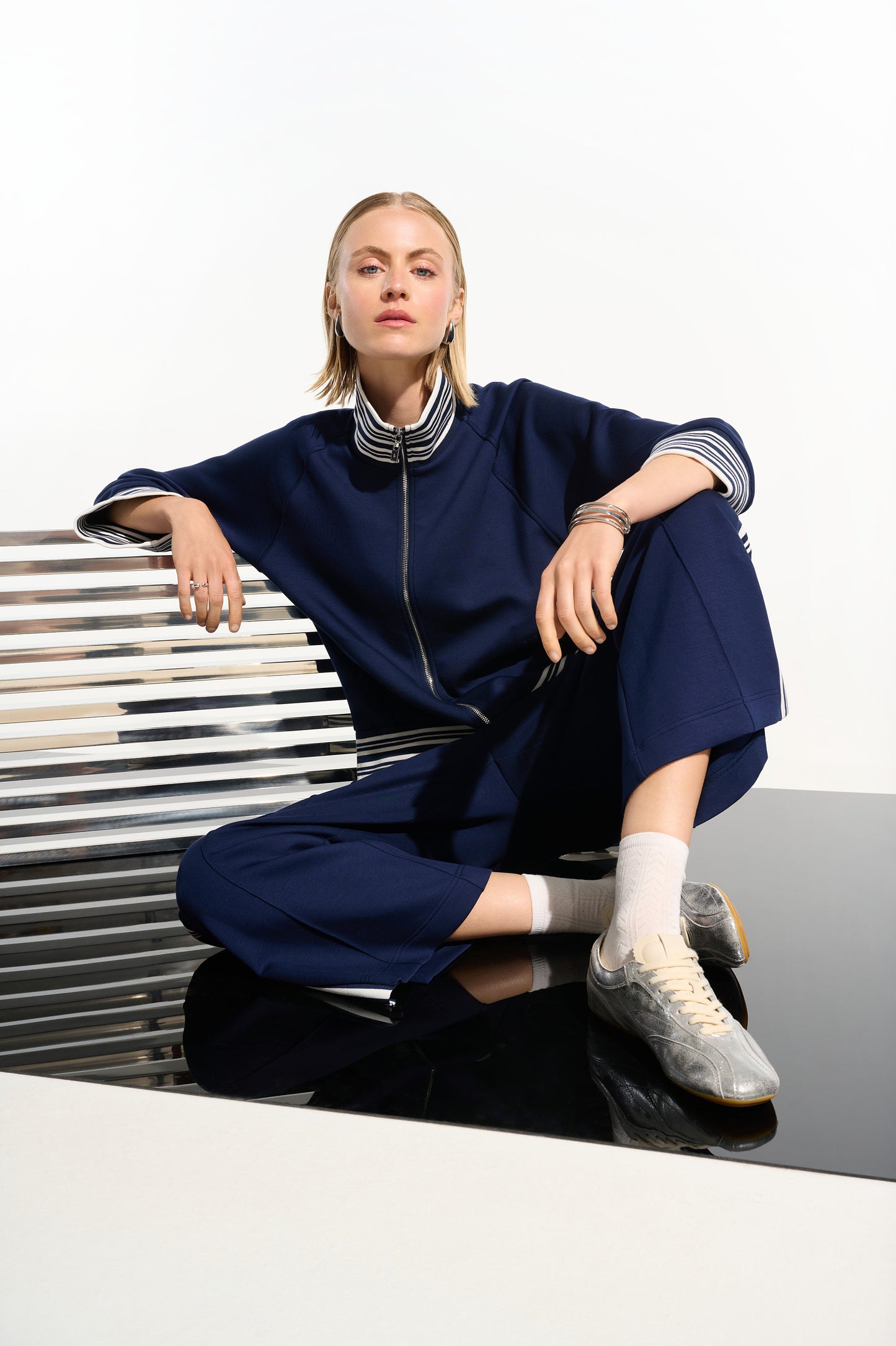 Joseph Ribkoff Jersey Pull-On Culotte Pants Indigo
