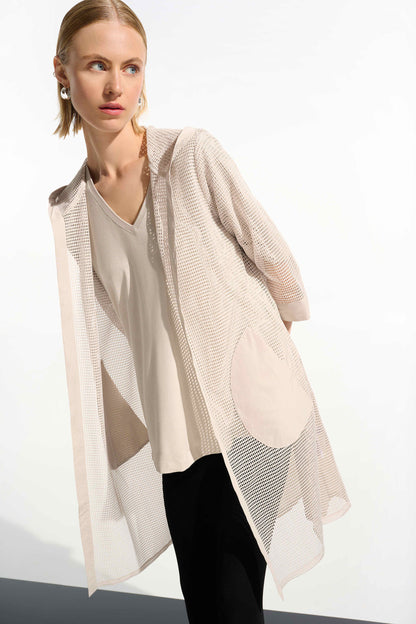 Joseph Ribkoff Open Weave Cover Up Moonstone