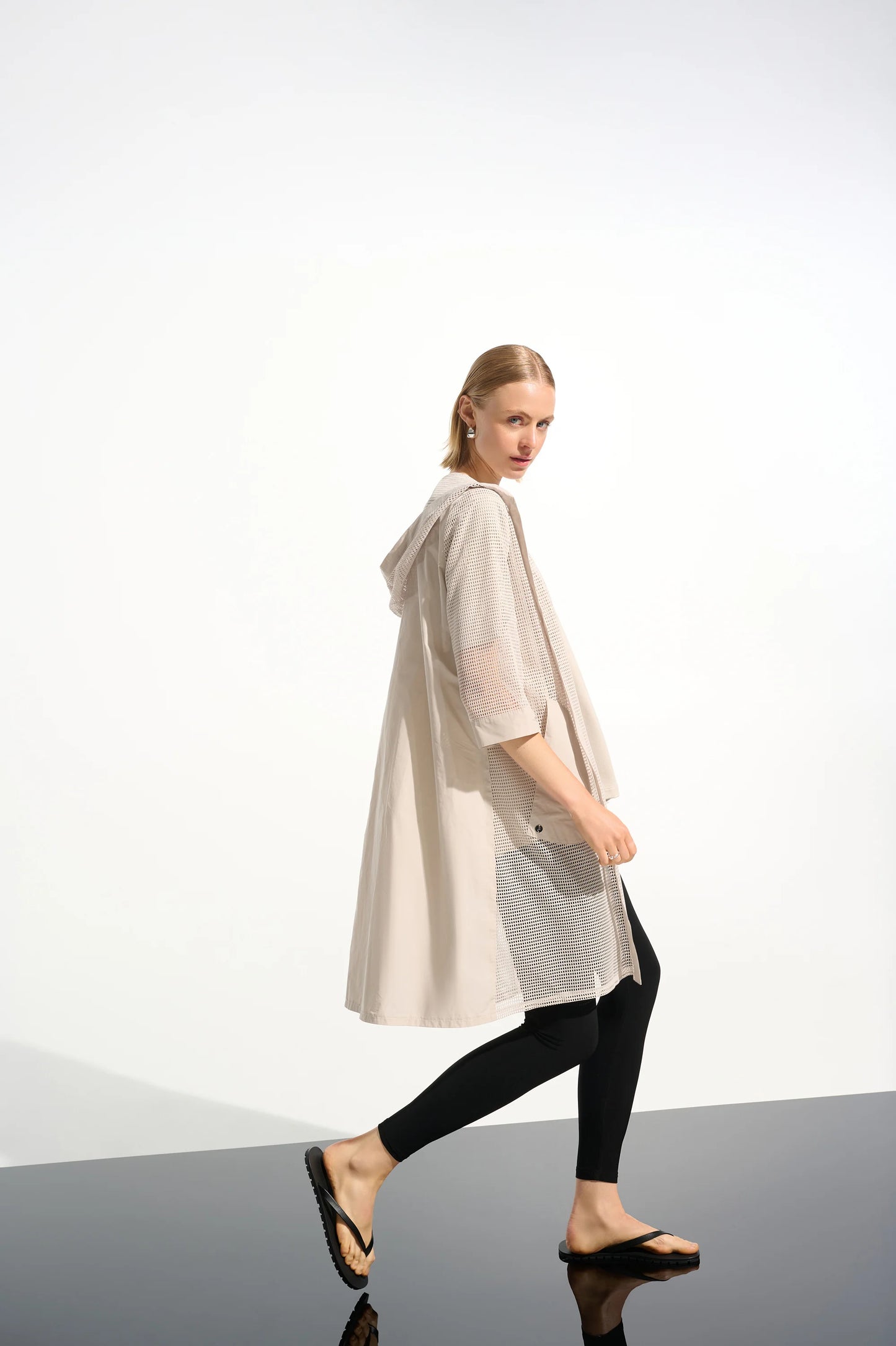 Joseph Ribkoff Open Weave Cover Up Moonstone