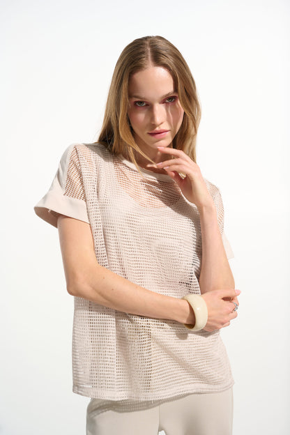 Joseph Ribkoff Silky Knit Mesh Moonstone