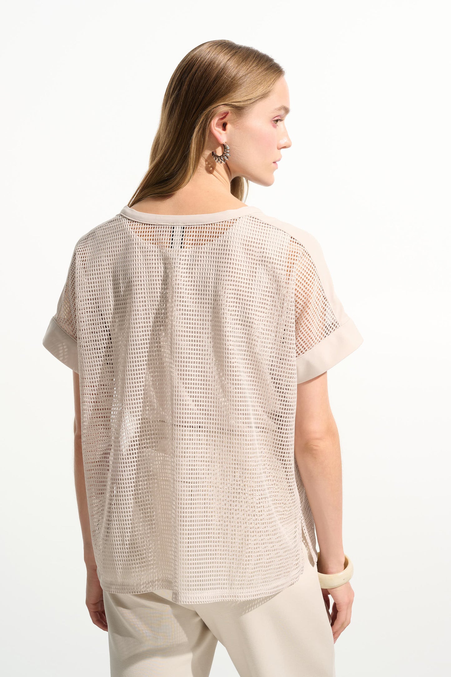Joseph Ribkoff Silky Knit Mesh Moonstone