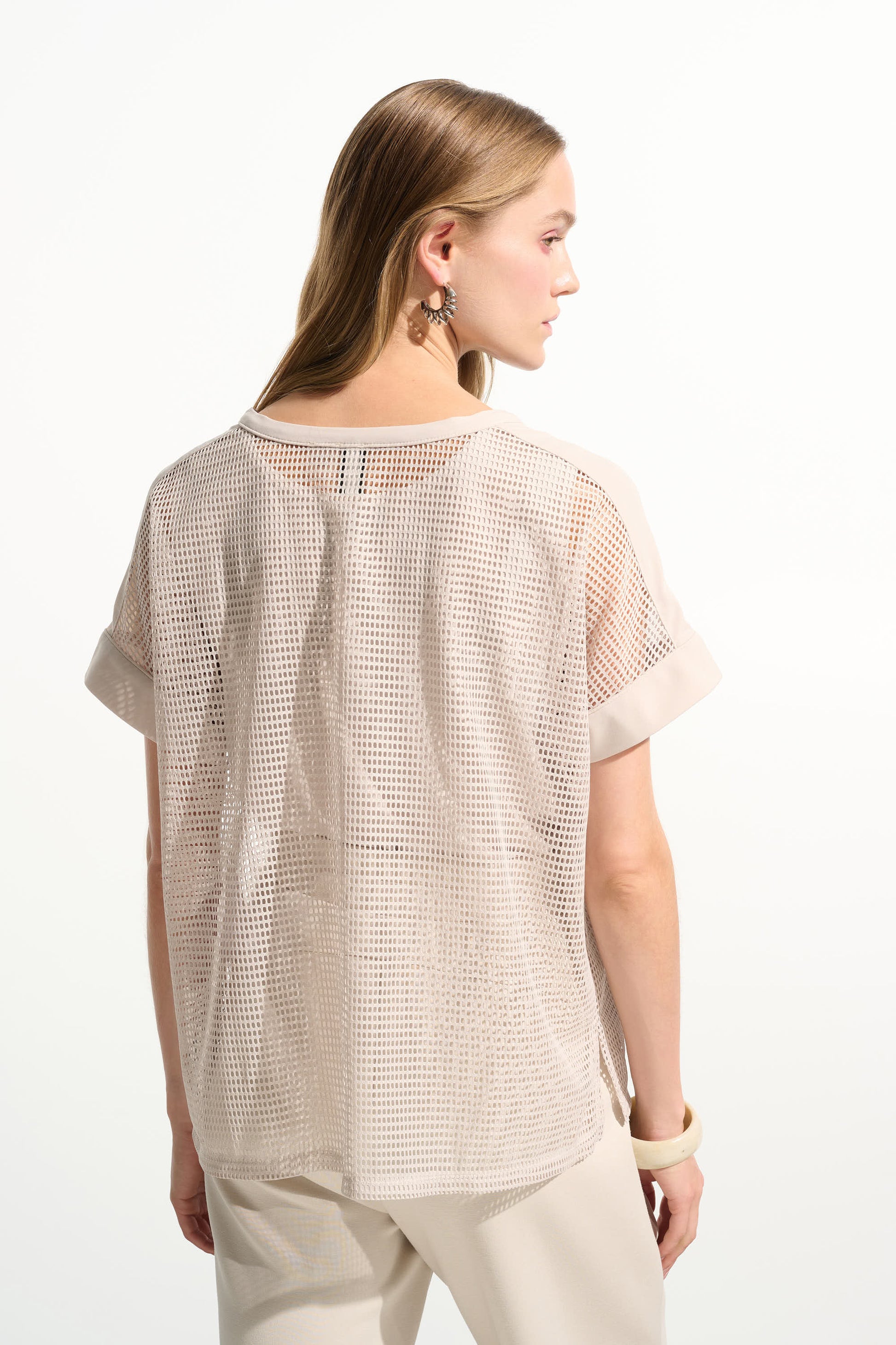 Joseph Ribkoff Silky Knit Mesh Moonstone