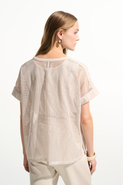 Joseph Ribkoff Silky Knit Mesh Moonstone