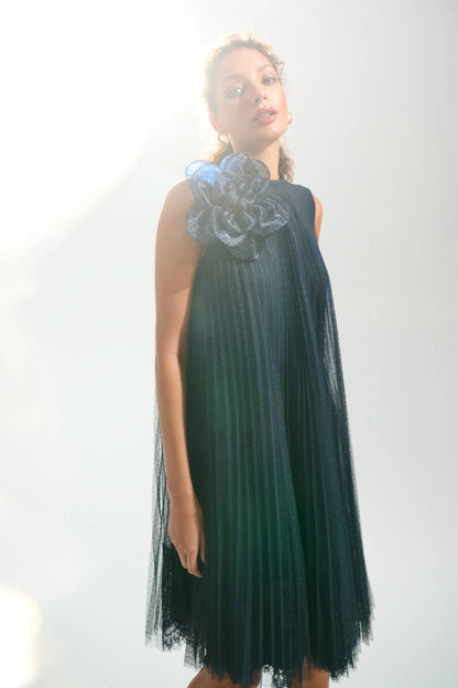 Joseph Ribkoff Mesh A-Line Dress MB