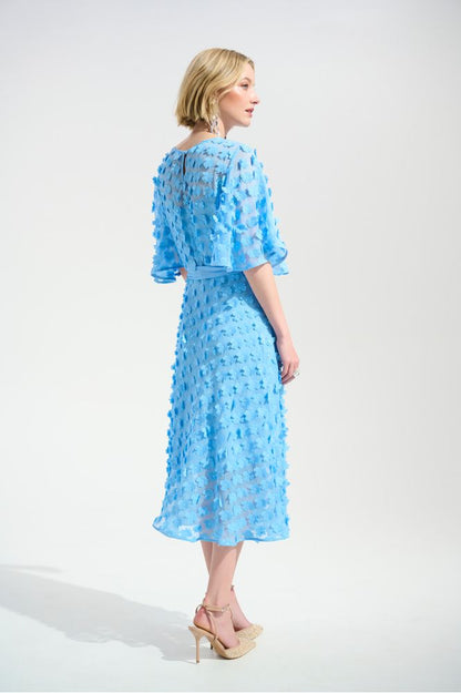 Joseph Ribkoff Embroidered Chiffon Dress