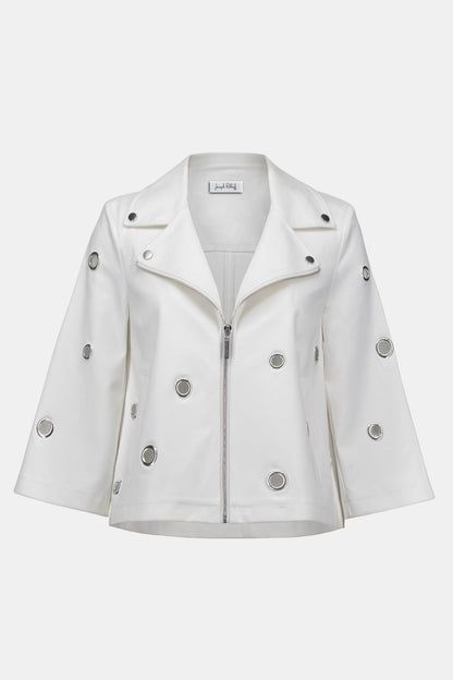 Joseph Ribkoff Faux Suede Swing Jacket Vanilla