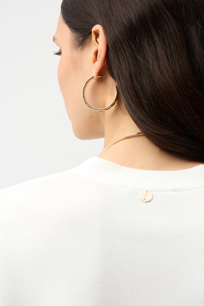 Joseph Ribkoff Gold Button Cardigan Vanilla