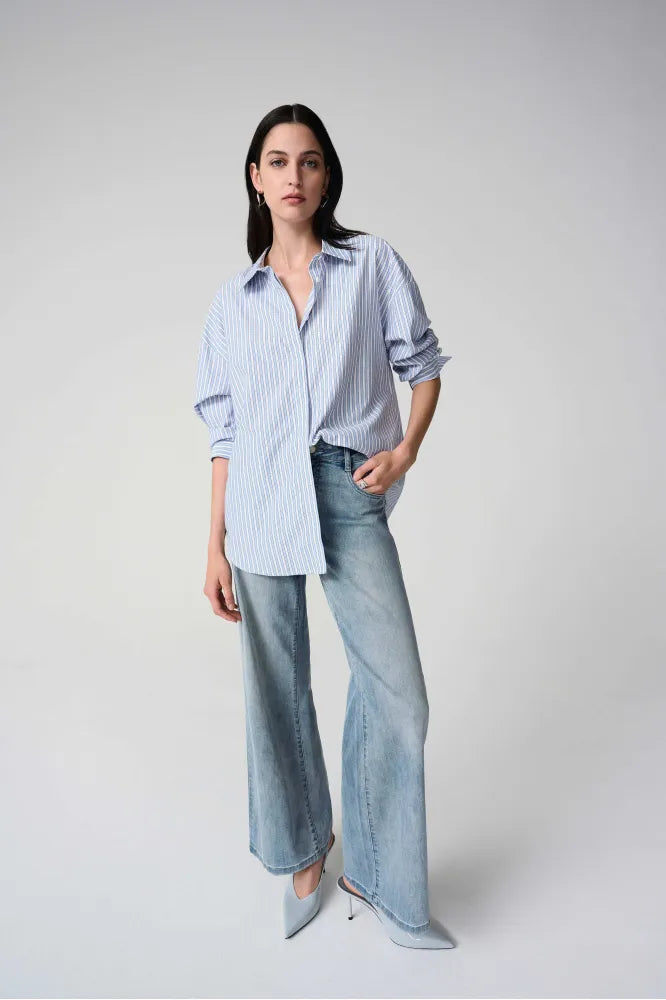 Joseph Ribkoff Stripe Boxy Blouse
