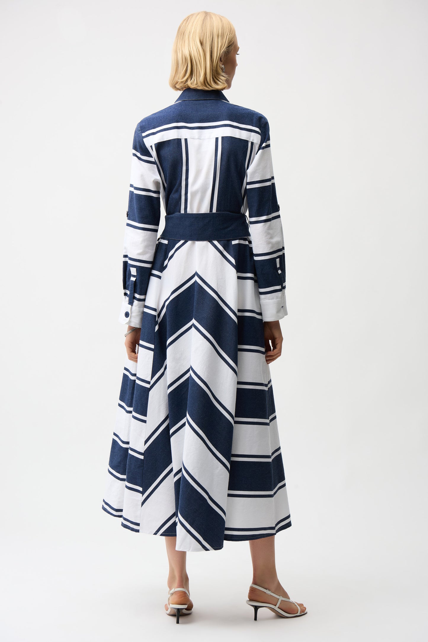 Joseph Ribkoff Shirt Dress Navy/White