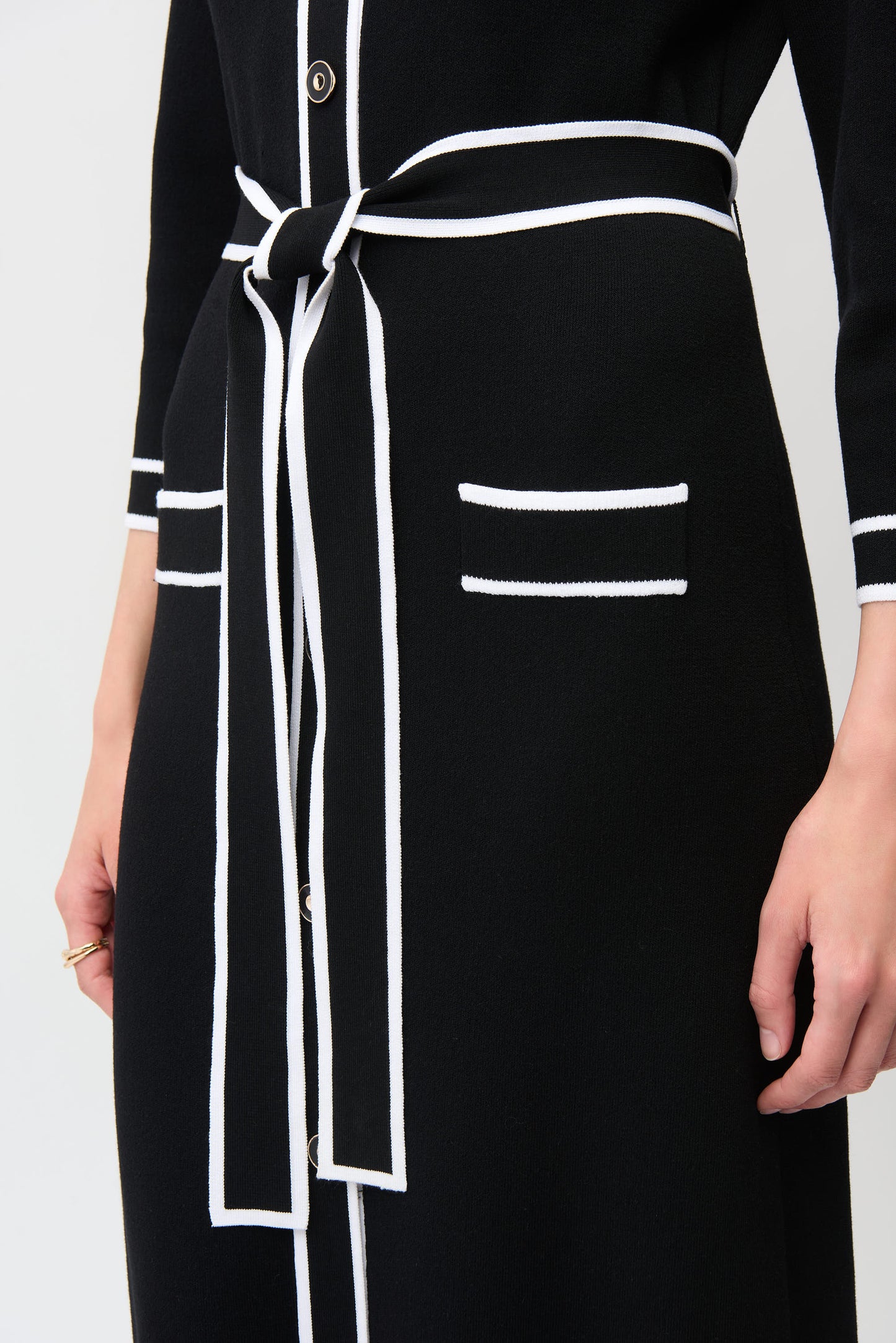 Joseph Ribkoff Shirt Dress Black/Vanilla