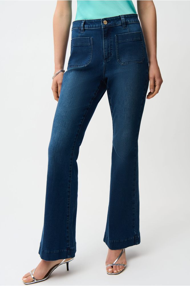 Joseph Ribkoff Flare Jeans - Denim Medium Blue