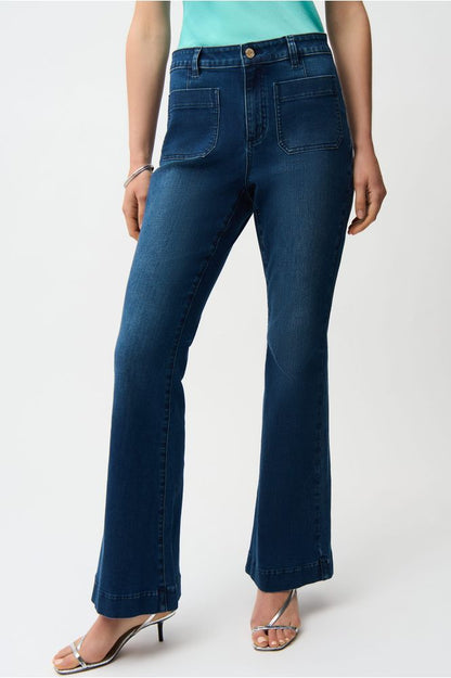 Joseph Ribkoff Flare Jeans - Denim Medium Blue