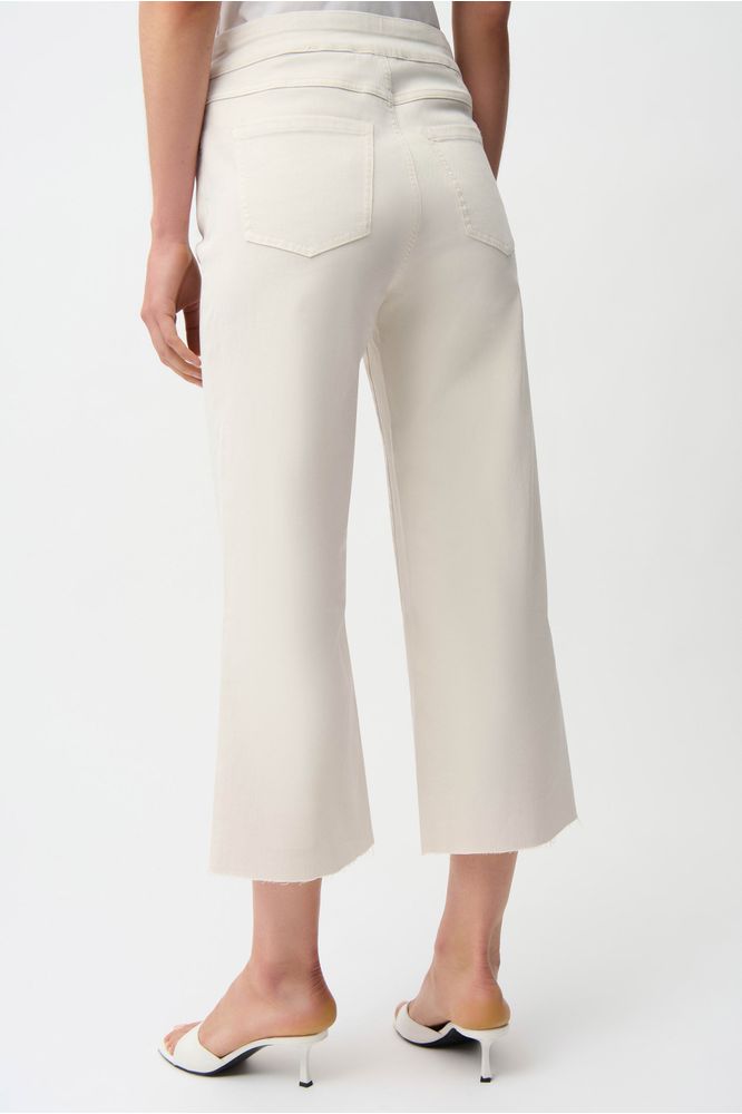 Joseph Ribkoff Culotte Rhinestones Jeans Birch