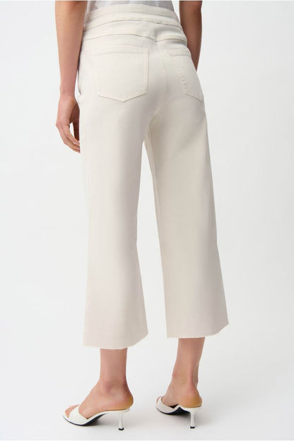 Joseph Ribkoff Culotte Rhinestones Jeans Birch