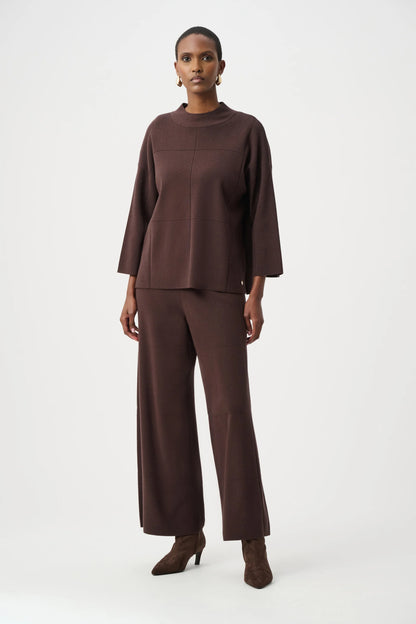 Joseph Ribkoff Mock Neck Sweater-Mocha
