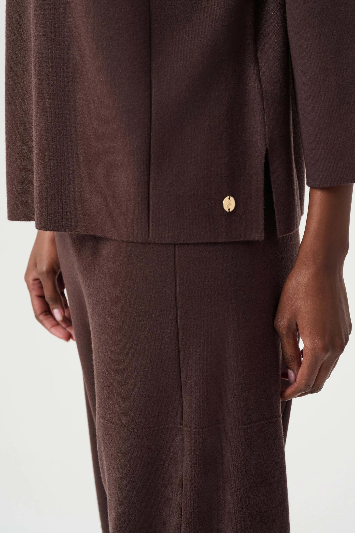 Joseph Ribkoff Mock Neck Sweater-Mocha