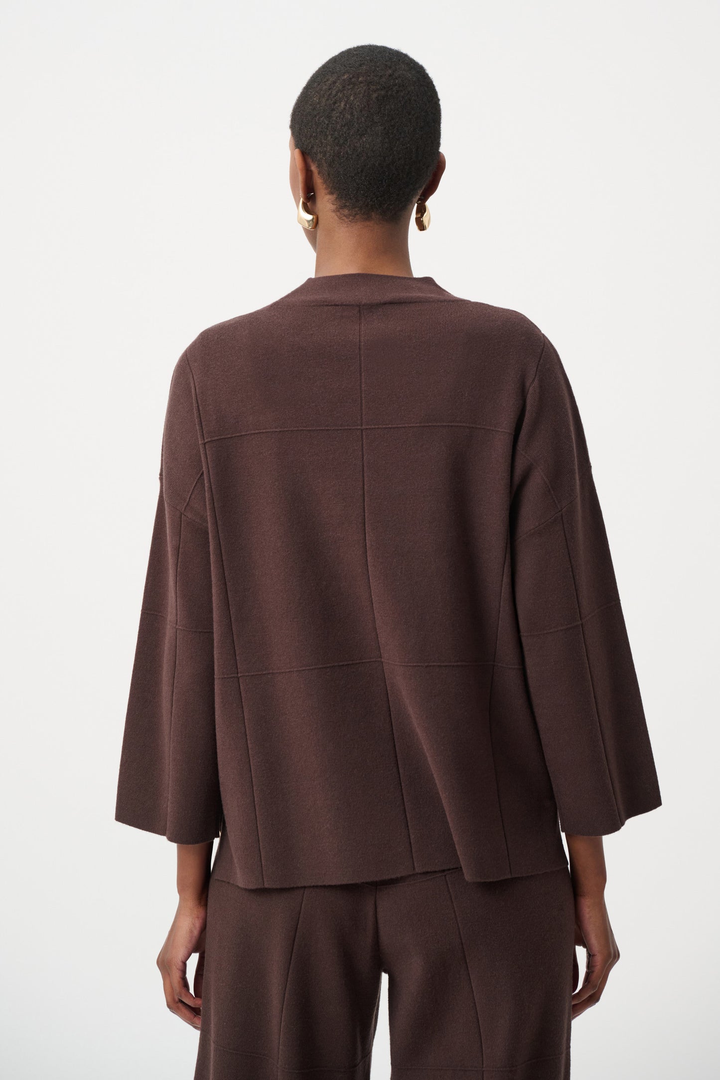 Joseph Ribkoff Mock Neck Sweater-Mocha