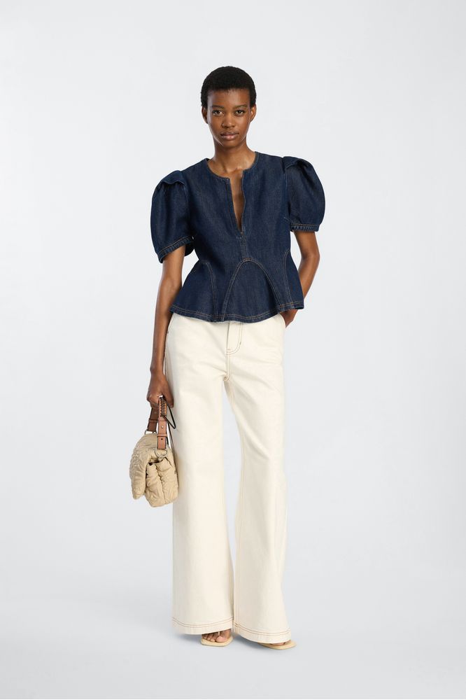Munthe Baynor Top Indigo