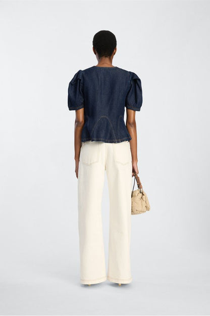 Munthe Baynor Top Indigo